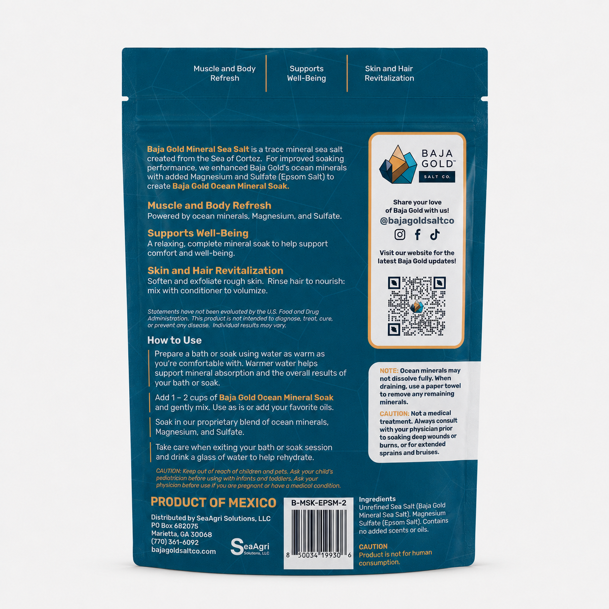 Baja Gold Ocean Mineral Soak